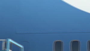 President Barack Obama departs Israel on board Air Force 1 after leading the U.S. delegation to the funeral of former Israeli President Shimon Peres, Ben Gurion International Airport, September 30, 2016