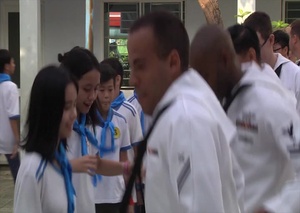 USS John S. McCain Sailors interact with community in Vietnam