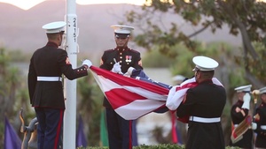 Camp Pendleton's Annual Evening Colors Ceremony(B-ROLL)