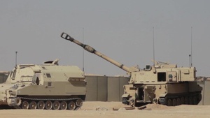 CENTCOM commander fires M-109 Paladin
