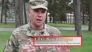 Lt. Gen. Hodges visits Adazi, Latvia