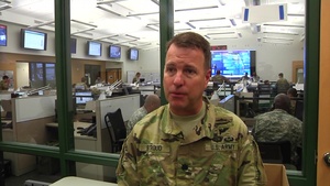 Joint Operations Center Manages Hurricane Matthew Missions