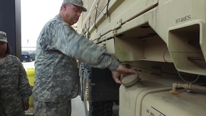 1053rd Transportation Company fuels up to prepare for Hurricane Matthew support