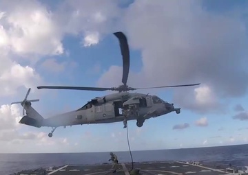 USS McCampbell Conducts HVBSS with EOD