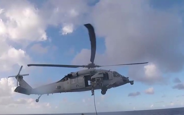 USS McCampbell Conducts HVBSS with EOD