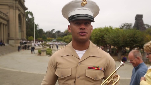 Marine Corps band performs with San Francisco schools