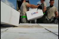 B-Roll of 24 MEU Marines delivering Humanitarian Relief Supplies in Haiti