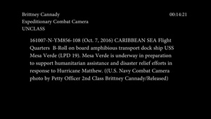 USS Mesa Verde Prepares for Disaster Relief