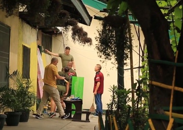 U.S. Marines, Sailors Beautify Malabanias Integrated School in Pampanga