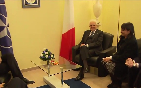 NATO Secretary General Bilateral Meeting with President of Italian Republic (no audio)