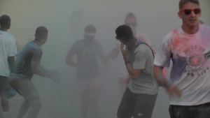 B-roll of the Marine Corps Air Station Iwakuni Color Me Aware Run