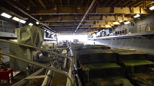 Well Deck Operations On Board Iwo Jima