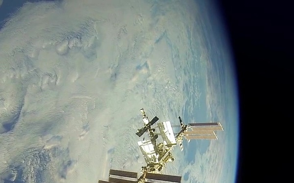 Orbital ATK Cygnus-5 Solar Array Deployment