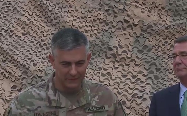 Carter Holds Press Availability in Baghdad