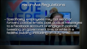 Hatch Act Keeps Federal Employees Apolitical