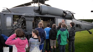 Boy Scouts Earn Merit Badge with Pave Hawk Visit