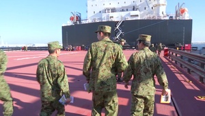836th Transportation Battalion hosts a tour for JGSDF Transportation School