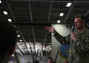 All Hands Update:  CNP Burke and FLTCM Beldo Visit Ike