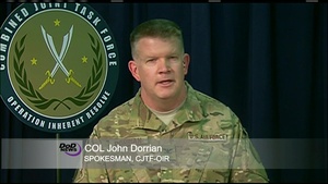 OIR Spokesman Updates Press on Raqqa Operation
