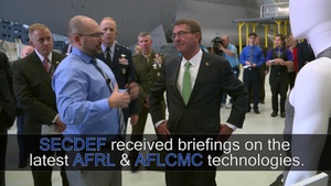 Secretary of Defense Visits Wright-Patterson AFB