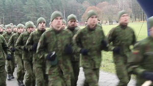 2/503rd participates in Lithuanian Memorial run with Allies