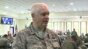 Director and Command Chief of Air National Guard visit 103rd Airlift Wing