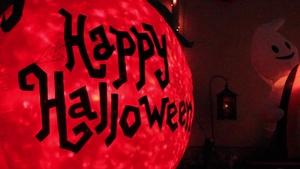 B-roll of the residents participating in Halloween festivities