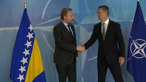 Joint Press Point with the Chairman of the Presidency of Bosnia and Herzegovina, B-Roll