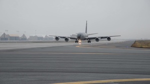 KC-135s taxi and launch