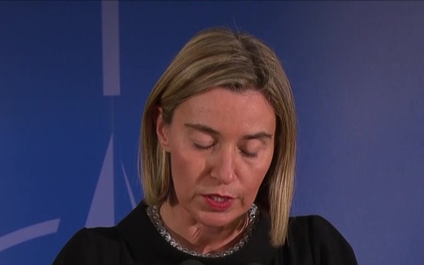 Ms. Federica Mogherini, EU High Representative for Foreign Affairs and Security Policy, and Ms. Elżbieta Bieńkowska, EU Commissioner