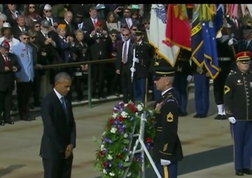 Obama Commemorates Veterans Day at Arlington Cemetery