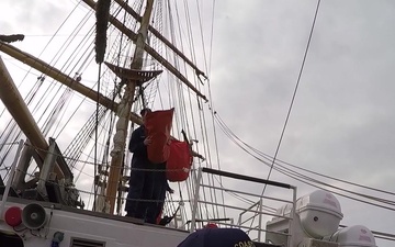 Officer candidates embark aboard Coast Guard Cutter Eagle
