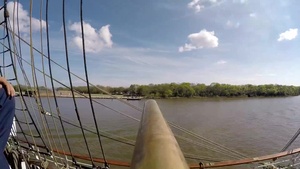 Coast Guard Cutter Eagle exchange cannon salutes