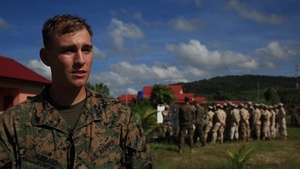 U.S. Marines and Cambodian Sailors conduct riot control training
