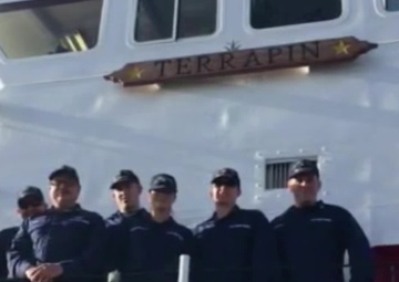 'Happy Holidays' from the Coast Guard Cutter Terrapin crew