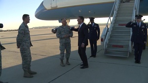 Carter Arrives at March Air Force Base