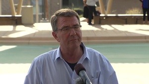 Carter Holds Press Availability at Twentynine Palms