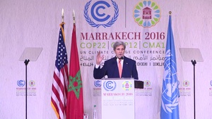 Speech of U.S. Secretary of State John Kerry at COP22 (Wide angle)