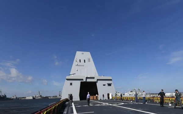 USS Zumwalt Arrives at Naval Station Mayport