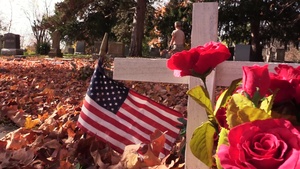 Airmen from the 139th Airlift Wing Volunteer at Mount Mora Cemetery