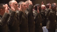 Delta Co. U.S. Marine Corps, Officer Candidates School, Commissioning Ceremony