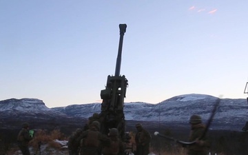 U.S. Marines Fire Tanks and Artillery in Norway