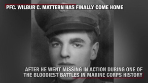 Pfc. Wilbur C. Mattern Laid to Rest