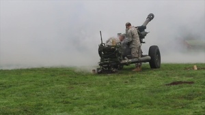 2-218 FA Howitzer 21-Gun Salute