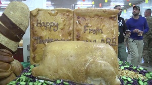 Service Members Enjoy Thanksgiving in Baghdad