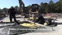 USACE engineers demonstrate the effectiveness of foam backfill technology