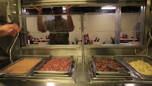 Keeping troops fed on the USNS Millinocket