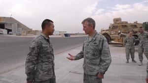COMACC Visits 386th AEW, Praises Airmen's Contributions to the Fight