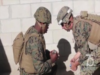 Camp Pendleton Marines Participate in a Hike and Throw