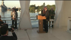 Pearl Harbor 75th: USS Arizona Blackened Canteen Ceremony